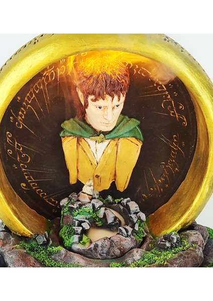 Güç Yüzüğü Frodo Geri Akış Tütsülük ve Işıklı Mumluk