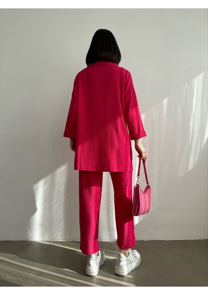 Kadın Duble Kol Alt Üst Gömlek Takım indirimleri