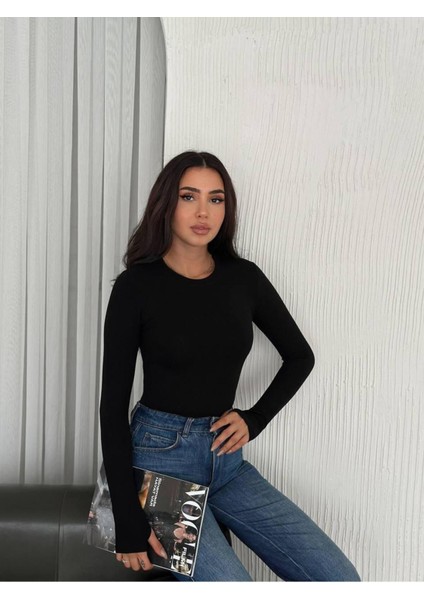 Parmak Geçmeli Esnek Basıc Badi modelleri