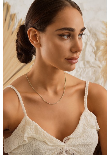 14 Ayar Altın Turkuaz Mine Boncuk Kolye modelleri