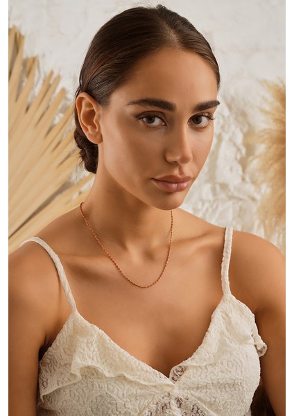 14 Ayar Altın Kırmızı Mine Boncuk Kolye modelleri