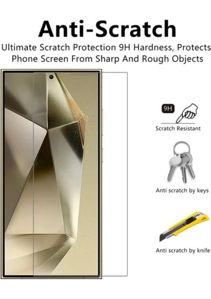 Samsung Galaxy S24 Ultra 5g Cam Ekran Koruyucu 9h Sertlik Cam Ekran Koruyucu (2 Adet) fiyatları
