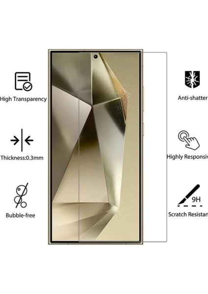 Samsung Galaxy S24 Ultra 5g Cam Ekran Koruyucu 9h Sertlik Cam Ekran Koruyucu (2 Adet) modelleri