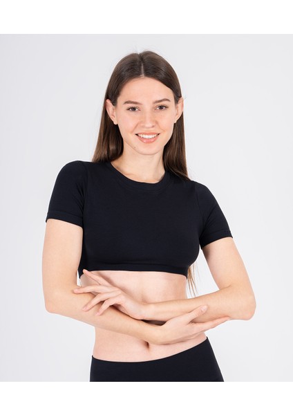 Flow Kısa Kol Crop Top