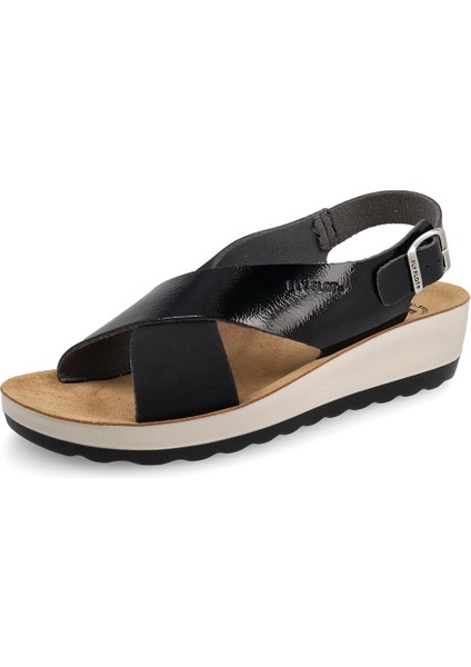 Kadın Sandalet 42 G61 3c Fly Flot Synthetıc Sandal Black