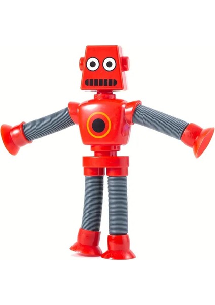 Esnek Robot Oyuncak - Bükülebilir, Vakumlu & Hareketli! Cam ve Masaya Yapışan Eğlenceli Figür 🚀🎉