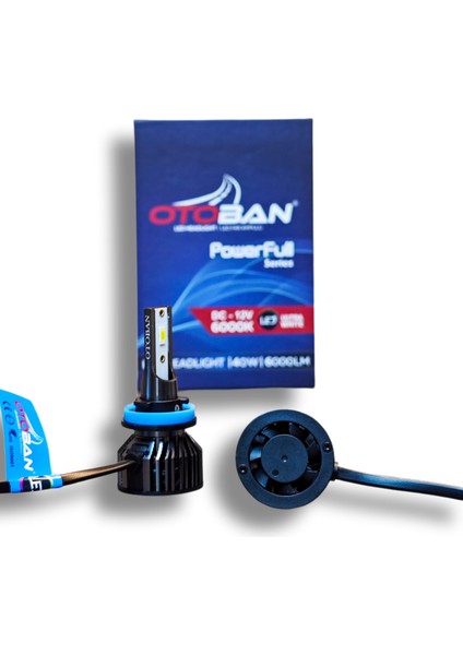 H11 LED Xenon Şimşek Etkili 12V Beyaz
