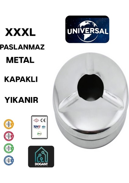 x xxl Masa Üstü Ekonomik Metal Havuzlu Kül Tablası Paslanmaz Küllük