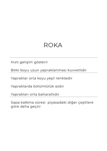Roka Tohumu 10 gr