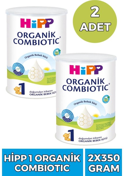 1 Organik Combiotik Bebek Sütü 350 gr 2 Adet
