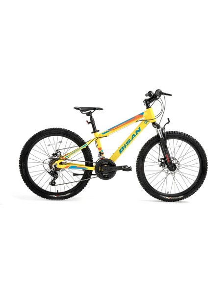 KDX 2900 D MD Fren 21 Vites 24 Jant Dağ Bisikleti Cat Sarı Mavi 30 Kadro