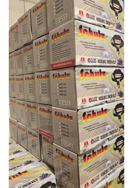 Kesilmez Motosiklet Çelik Zincir Kilit 10 mm x 150 Cm 180 cm 200 cm modelleri