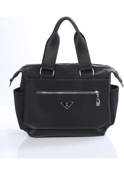 Ön Cepli Logolu Çanta