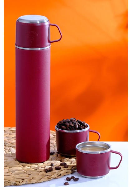 PENGUEN-1050G Bordo Gina Kamp Termosu 500ML