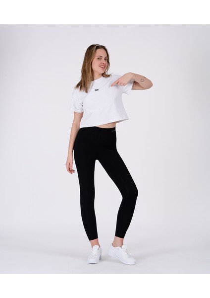 %100 Pamuk Basic Crop Tasarım Mod'Do Tshirt in The Moment fırsatları