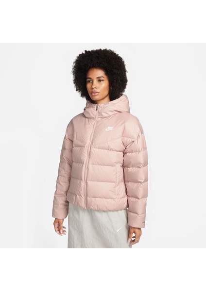 Womens Storm Fit Pink Puffer Down Warm Winter Jacket Coat Somon Pembe Şişme Mont DQ5903-601