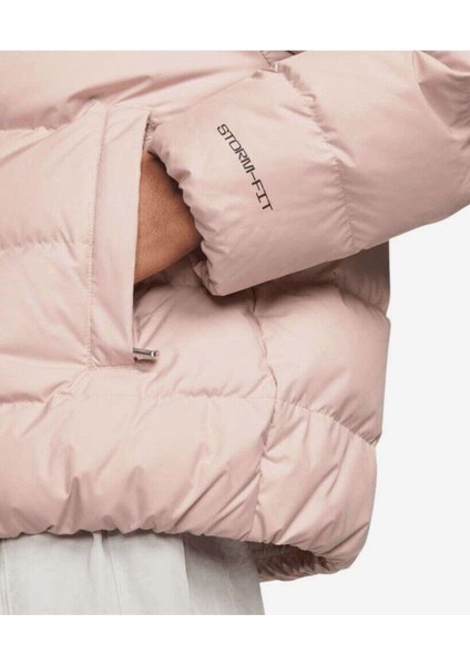 Womens Storm Fit Pink Puffer Down Warm Winter Jacket Coat Somon Pembe Şişme Mont DQ5903-601 indirimleri