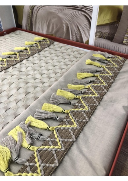 Clasy Butik Tek Kişilik Pike Takımı Bohemline Bej V3 modelleri