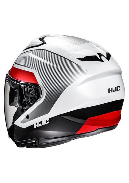 I31 Tevis MC1SF Yarım Motosiklet Kaskı Beyaz Kırmızı modelleri