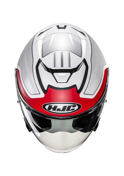 I31 Tevis MC1SF Yarım Motosiklet Kaskı Beyaz Kırmızı fırsatları