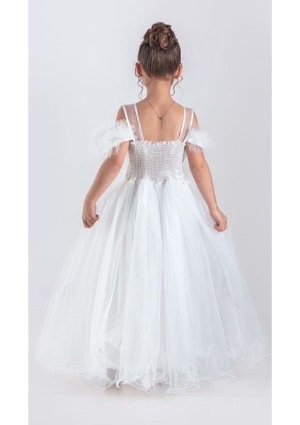 Uzun Etek Kız Çocuk Robası Şifon Abiye M00723 fiyatları