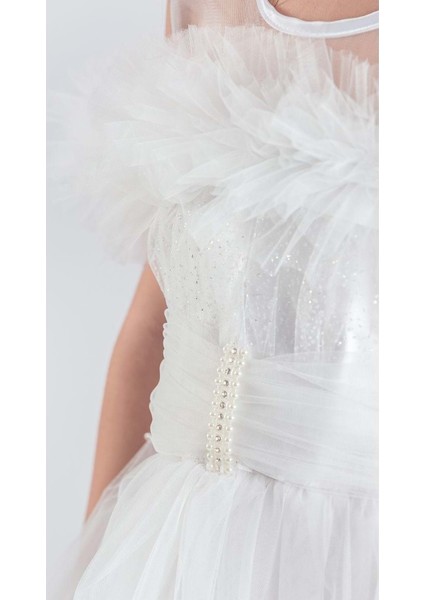 Uzun Etek Kız Çocuk Robası Şifon Abiye M00723 modelleri