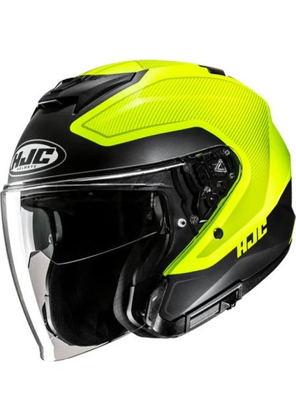 I31 Tevis MC3HSF Yarım Motosiklet Kaskı Mat Siyah Neon