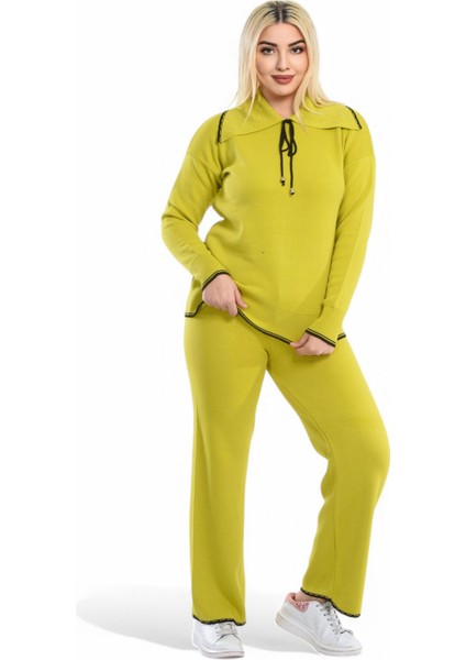 Trend Polo Bağcıklı Yaka Triko Takım.