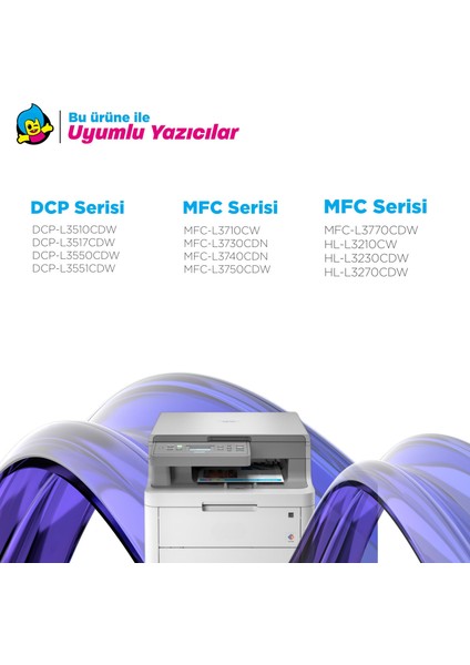 Brother MFC-L3750CDW Muadil Toner Takımı / TN277 /MFC-L3750CDW fiyatları