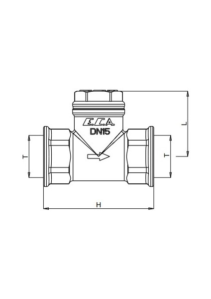 25 Adet Eca 1/2" Yatay Çekvalf 601007022 modelleri