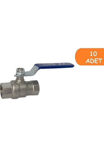 10 Adet Eca 1/2 Içme Suyu Küresel Valfi Iç Vida x Iç Vida PN10 602122168
