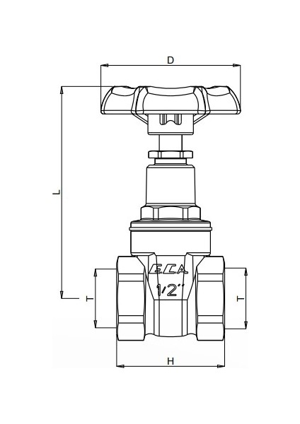 2 Adet Eca 1/2 Şiber Valf 601003001 modelleri