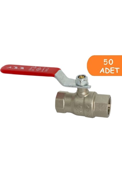 50 Adet Eca 1/2 Endüstriyel Tip Küresel Valfi Iç Vida x Iç Vida PN25 602122187