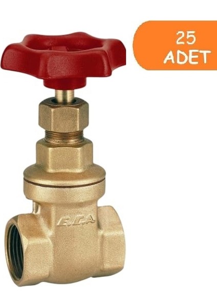25 Adet Eca 1/2 Şiber Valf 601003001
