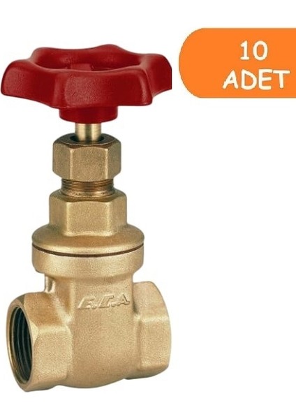 10 Adet Eca 1/2 Şiber Valf 601003001
