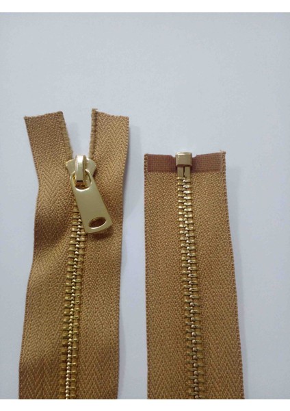 85 cm 1 Adet Parlak Altın Diş Rengi 5 No Metal Separe Fermuar fiyatları