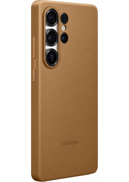 Samsung Galaxy S25 Ultra Deri Kılıf Taba Rengi