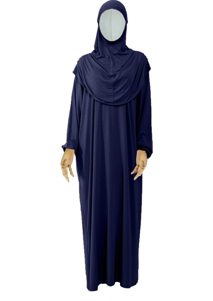 Kız Çocuk Tesettür Elbisesi Tek Parça Namaz Kıyafeti Tak Çıkar Başörtülü Pamuklu Lastikli Kolu fiyatları