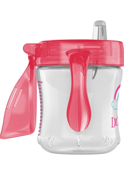 Geniş Ağız Antikolik Options+ Pp Pembe Desenli Biberon Bardak Seti modelleri