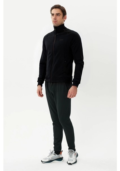 Erkek Siyah Tam Fermuarlı Sweatshirt 2419002 fiyatları