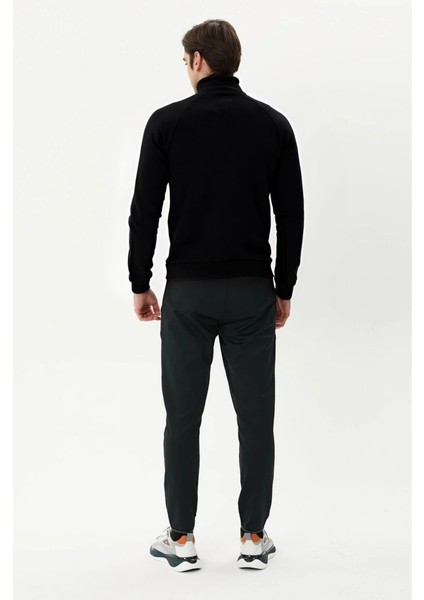 Erkek Siyah Tam Fermuarlı Sweatshirt 2419002 modelleri