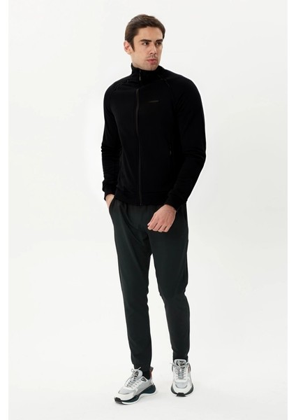 Erkek Siyah Tam Fermuarlı Sweatshirt 2419002 fırsatları