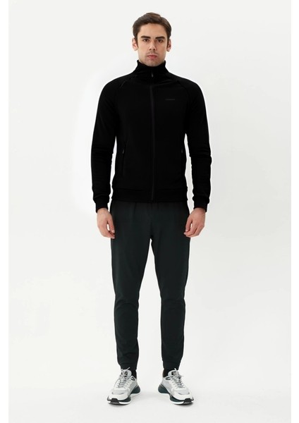 Erkek Siyah Tam Fermuarlı Sweatshirt 2419002 indirimleri