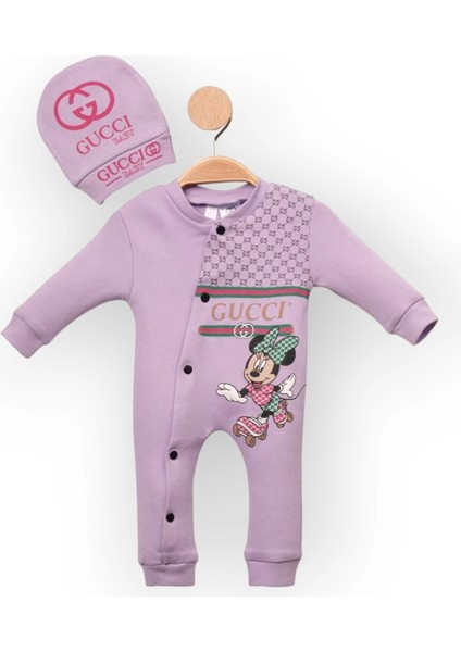 Baby Marka Cuccy Desen Şapkalı Tulum 6-24 Ay