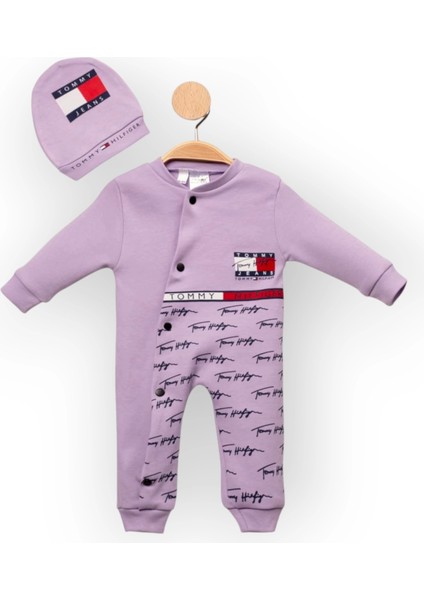 Baby Marka Tomm Desen Şapkalı Tulum 6-24 Ay