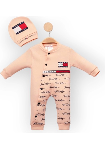 Baby Marka Tomm Desen Şapkalı Tulum 6-24 Ay
