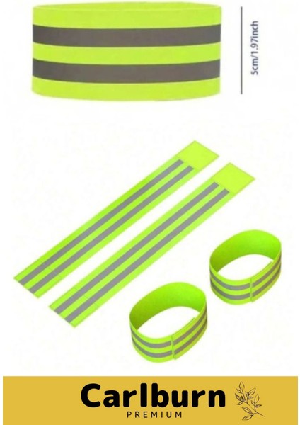 Yüksek Kaliteli Neon Sarı Kumaş Hafif 360 Derece Yansıtma Çatlamaz Reflektör Bant Kol Ayak Bilekleri fiyatları