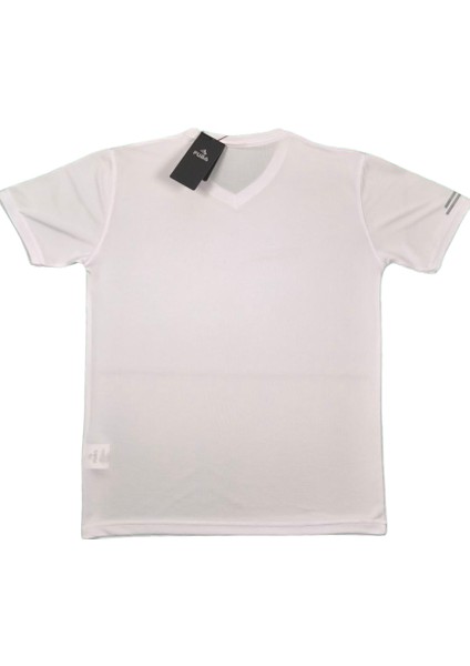 Erkek V Yaka Beyaz Tişört fırsatları