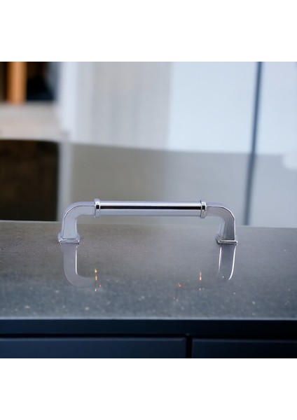 Alfa Metal Gümüş Krom Renk Kulp 128 mm Mobilya Çekmece Mutfak Dolabı Dolap Kapak Kulpu indirimleri
