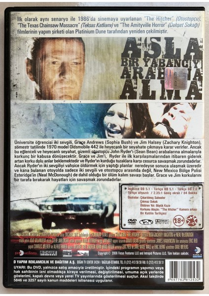 The Hitcher Otoptosçu DVD (Orjinal Dönem Baskı Cd) fiyatları